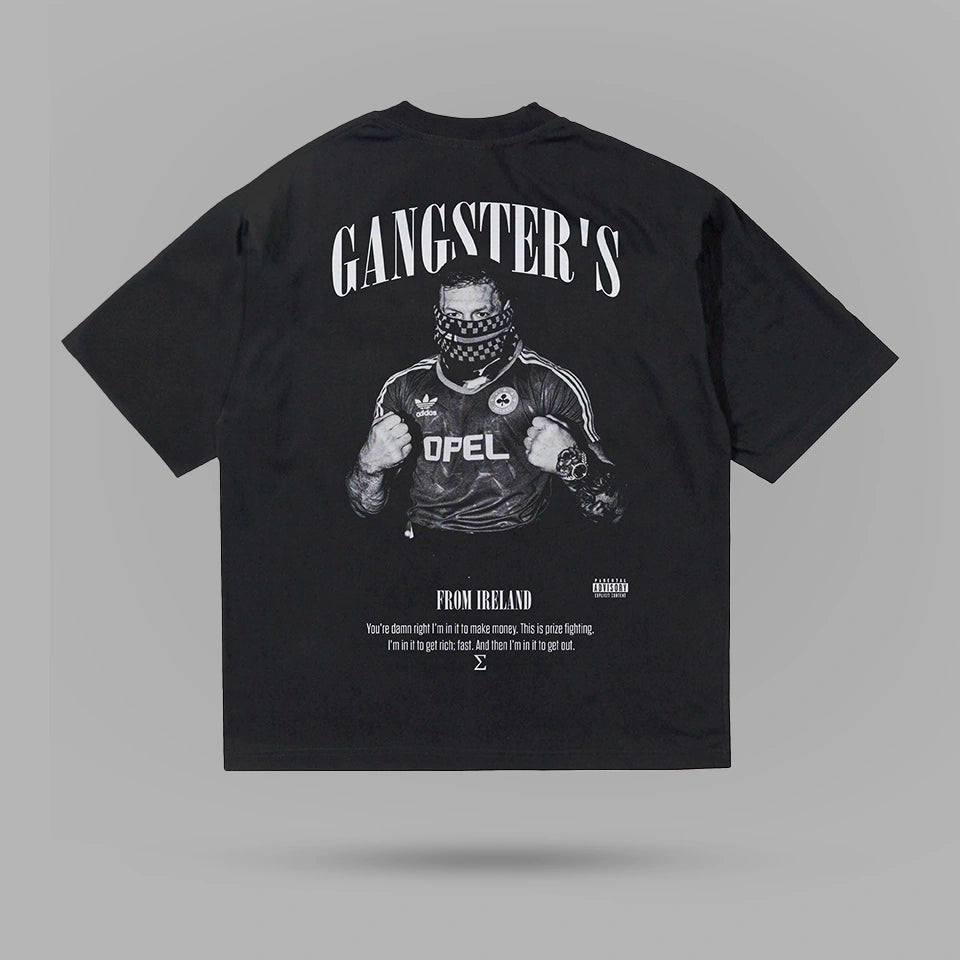 GANGSTERS Conor Mcgregor Oversize Tişört – arka görünüm