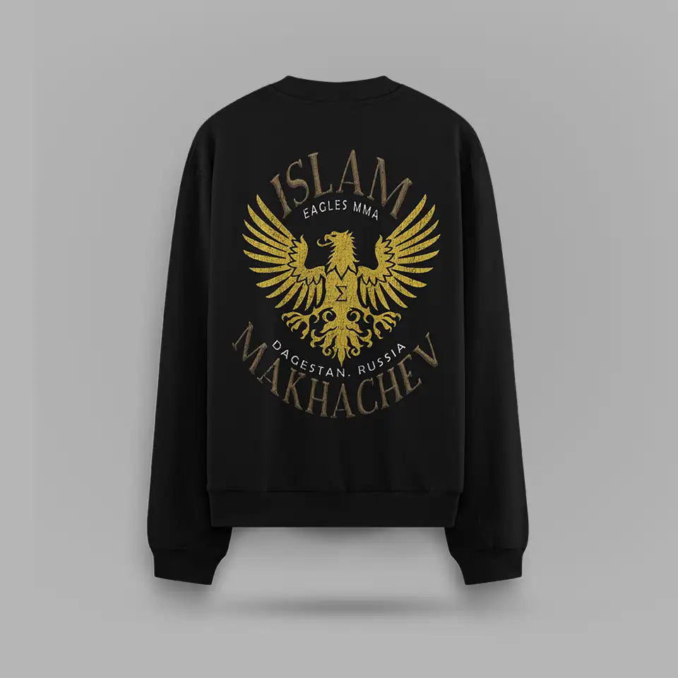 Islam Makhachev Eagles MMA Dagestan Oversize Sweatshirt – arka görünüm