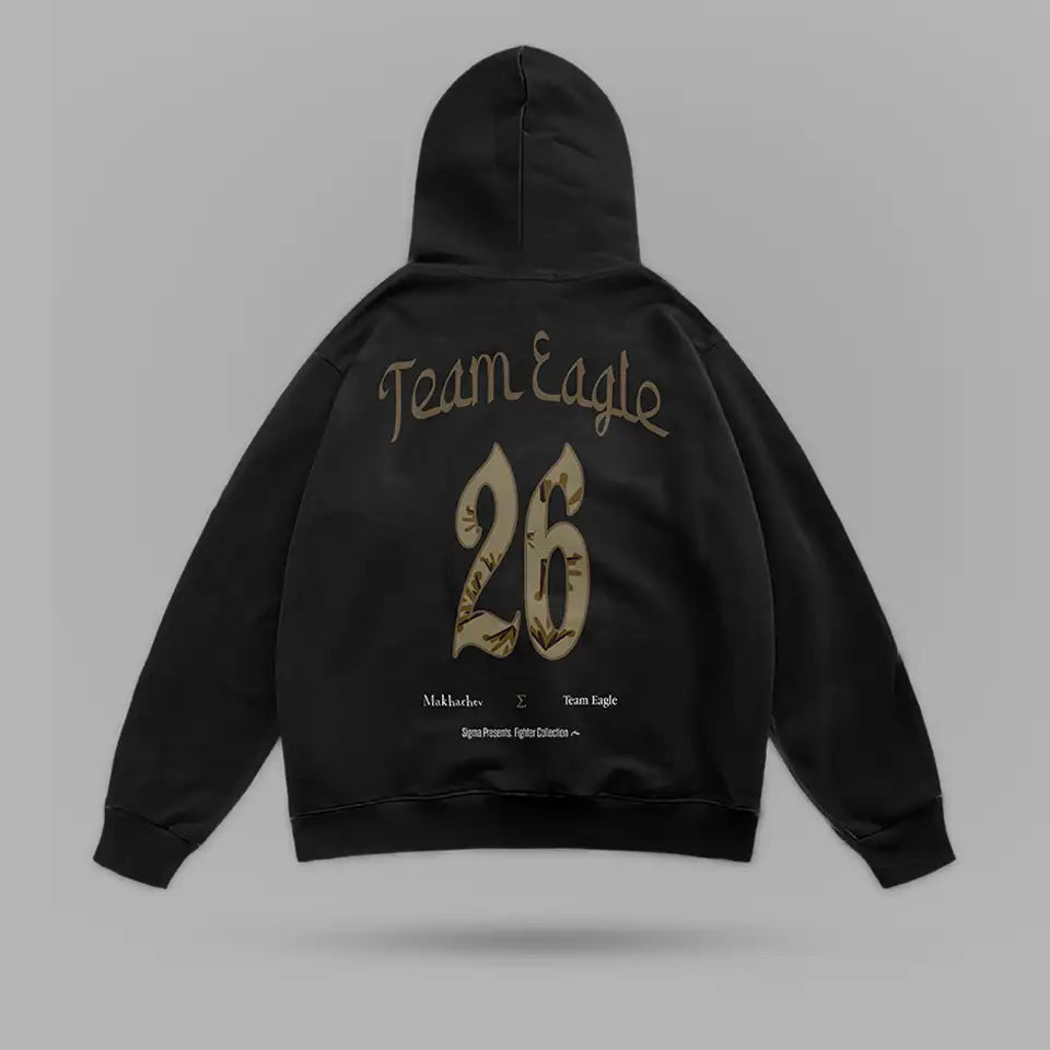 Team Eagle Oversize Hoodie – arka görünüm