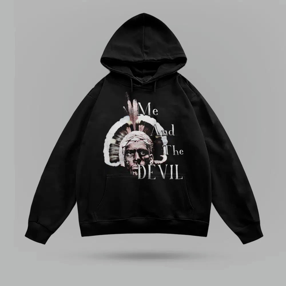 Alex Pereira Me And The DEVIL Oversize Hoodie – ön görünüm