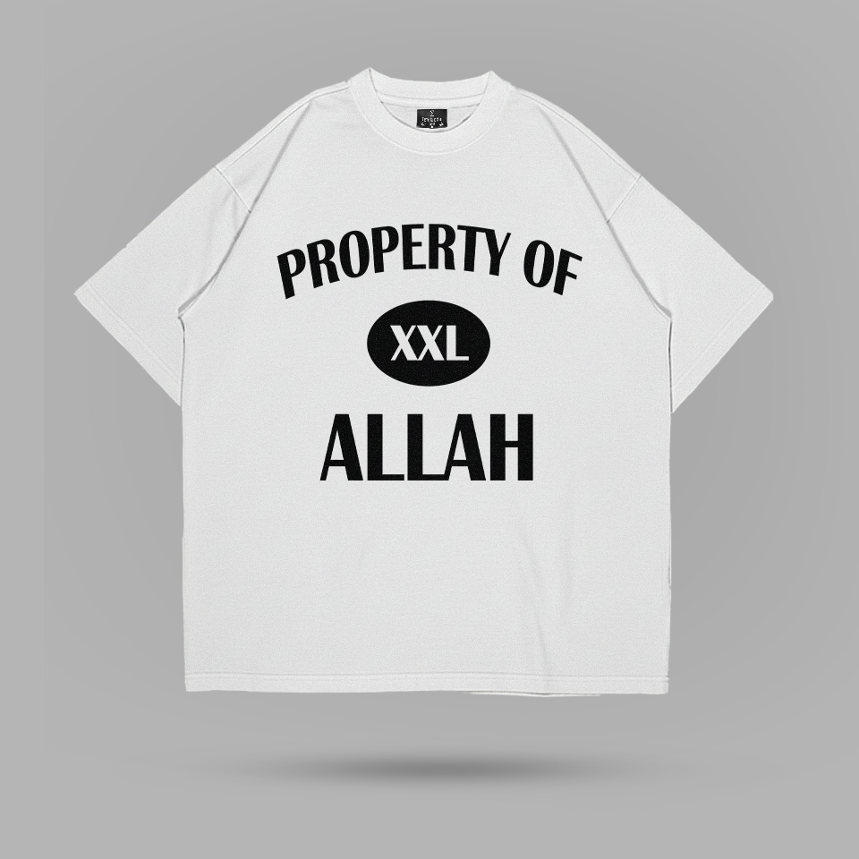 Property Of Allah Oversize Tişört – ön görünüm 3