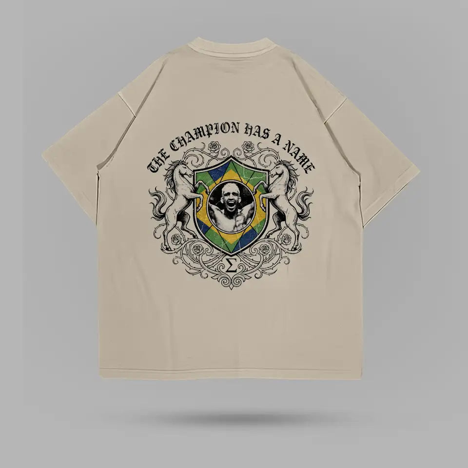 Charles Oliveira Brazilian Shield Crest T-shirt – arka görünüm