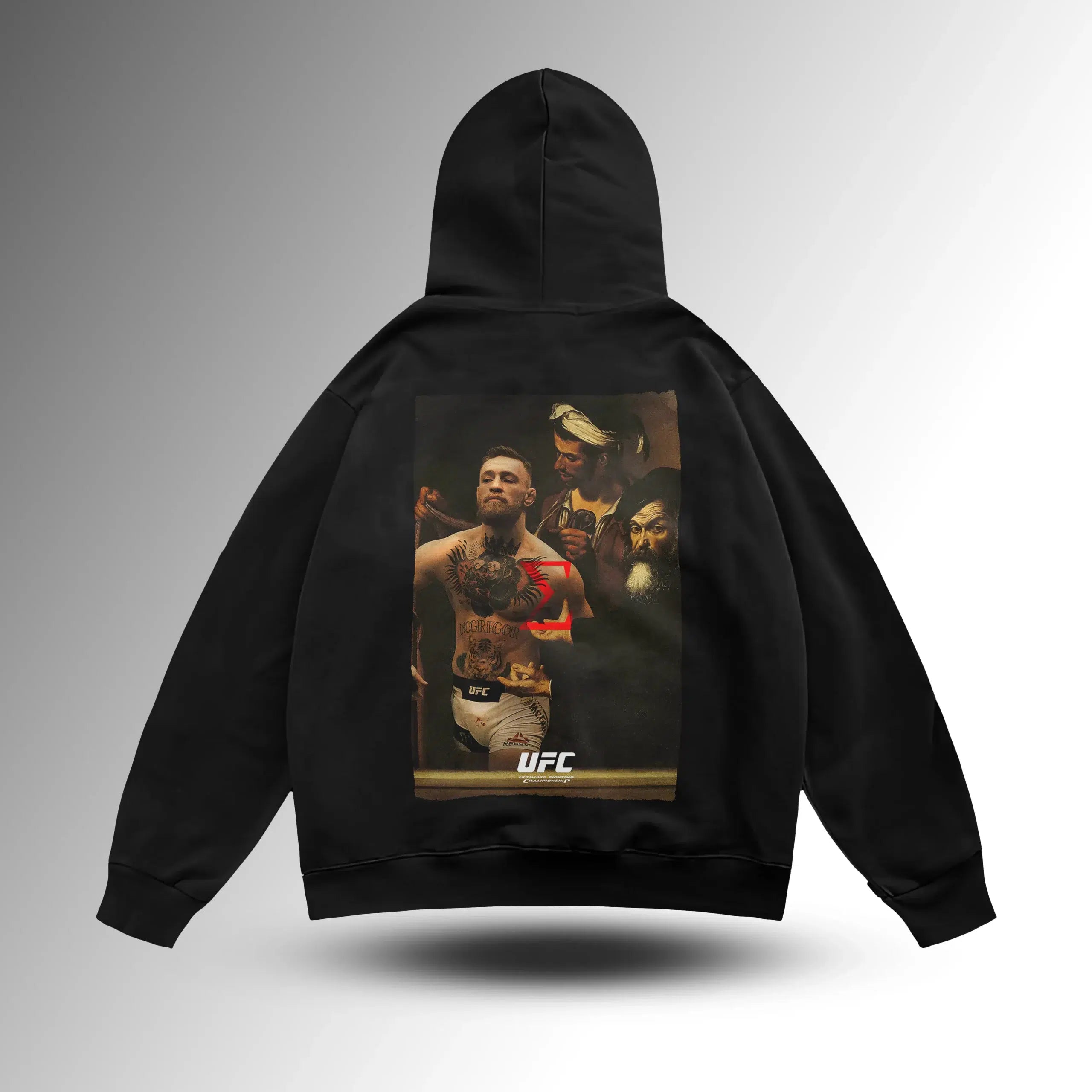 Conor McGregor Sanatsal Oversize Hoodie – arka görünüm 3
