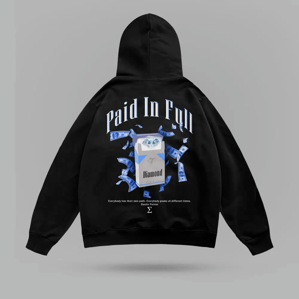 Dustin Poirer Paid In Full Oversize Hoodie – arka görünüm