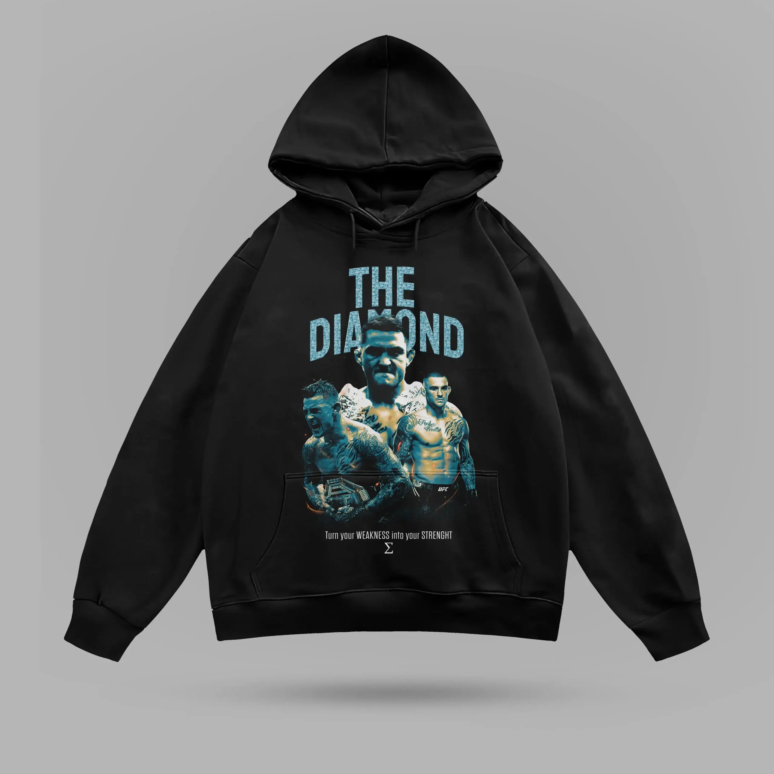 Dustin Poirer THE DIAMOND Oversize Hoodie – ön görünüm