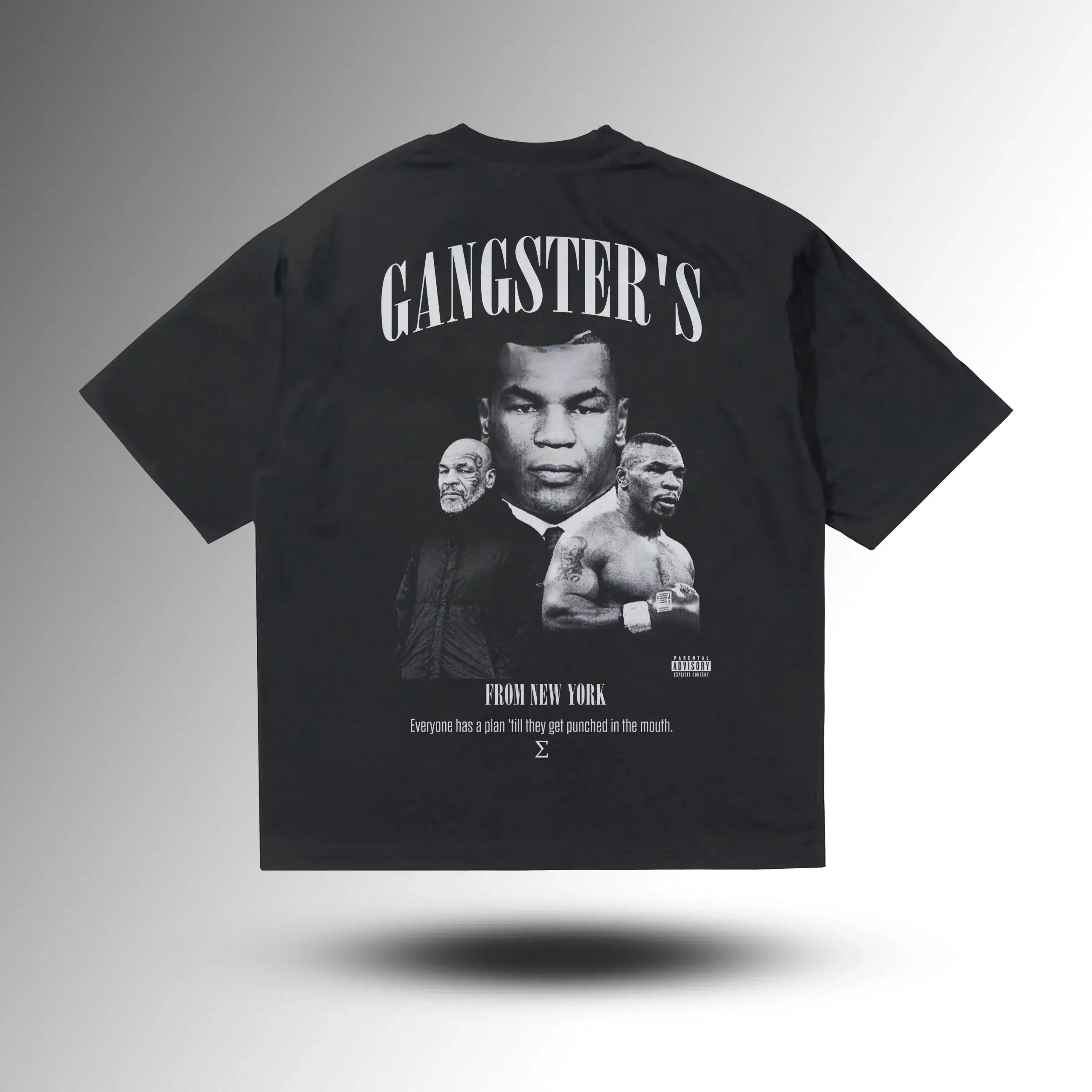 GANGSTERS Mike Tyson Oversize Tişört – arka görünüm