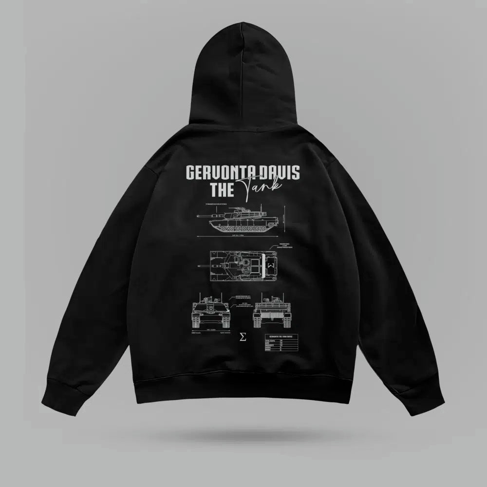 Gervonta Davis In Tank We Trust Oversize Hoodie – arka görünüm