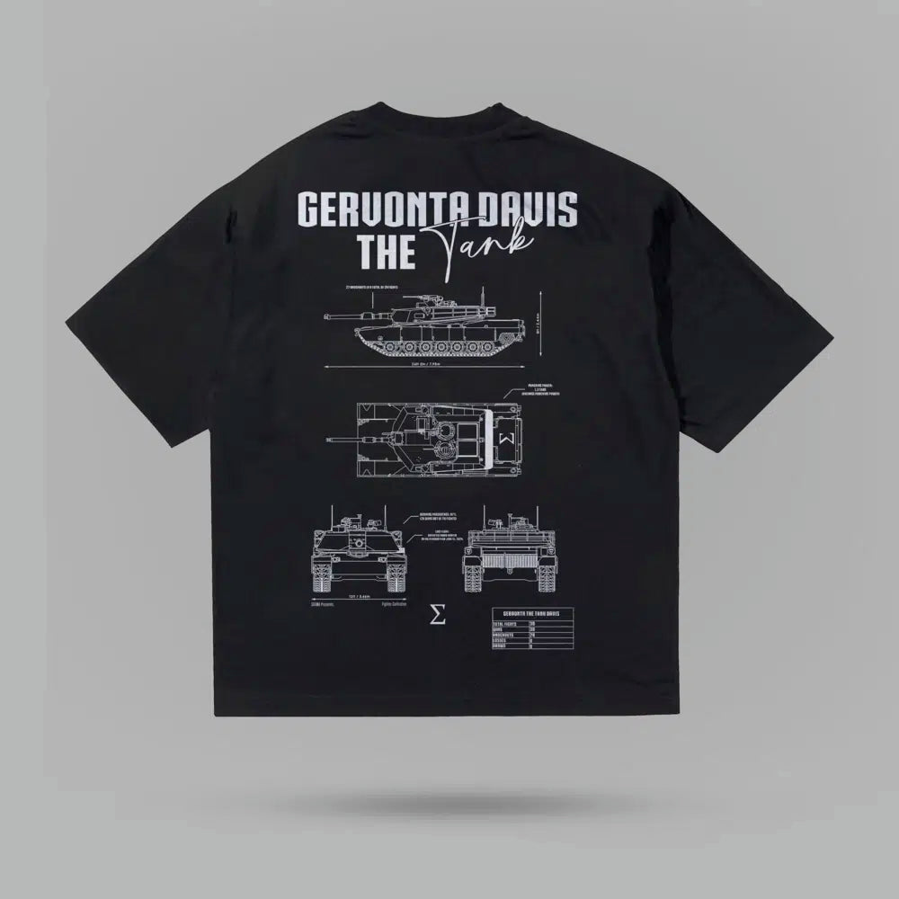 Gervonta Davis In Tank We Trust Oversize Tshirt – arka görünüm