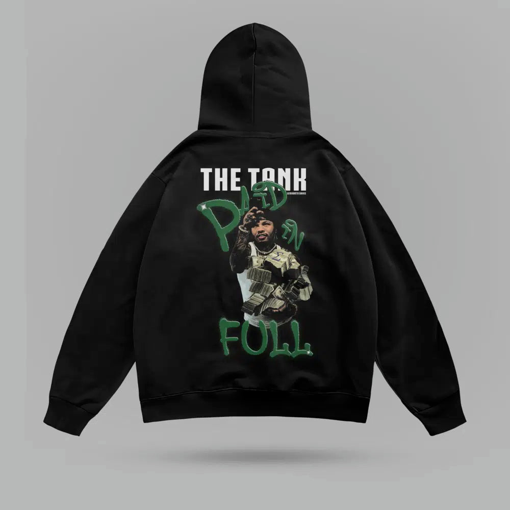 Gervonta Davis Paid In Full Oversize Hoodie – arka görünüm