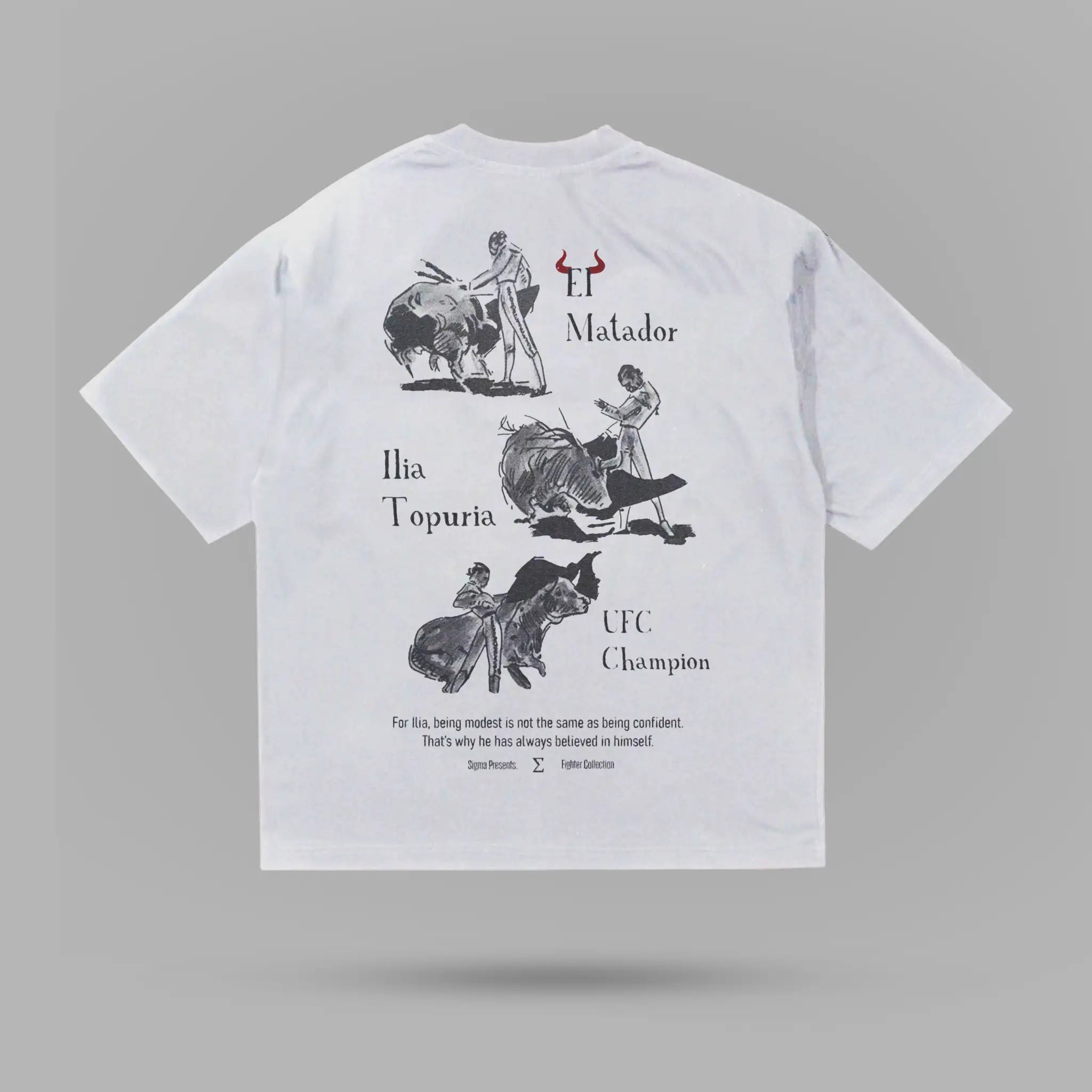 Ilia Topuria El Matador Oversize Tshirt – arka görünüm