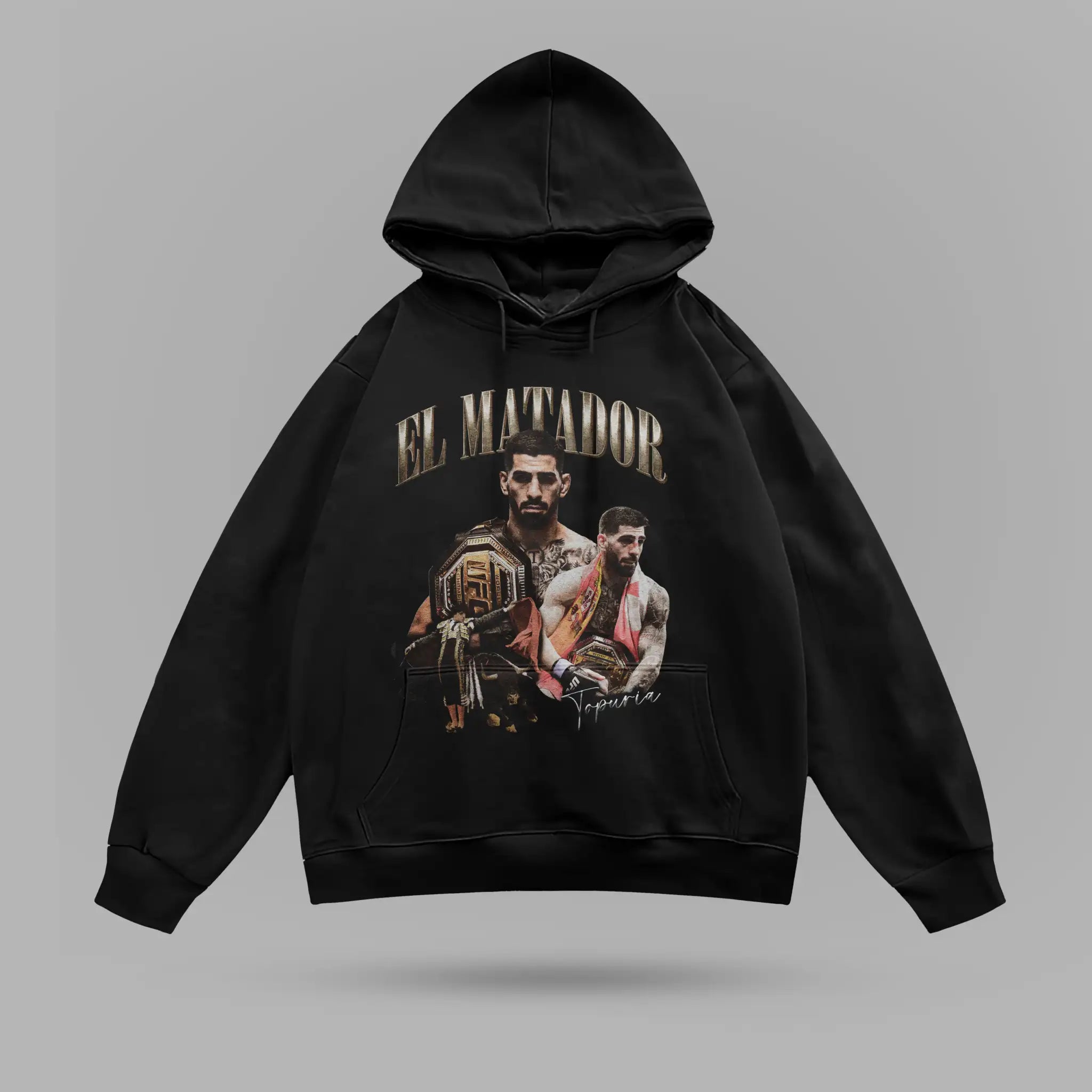 Ilia Topuria Oversize Hoodie – ön görünüm
