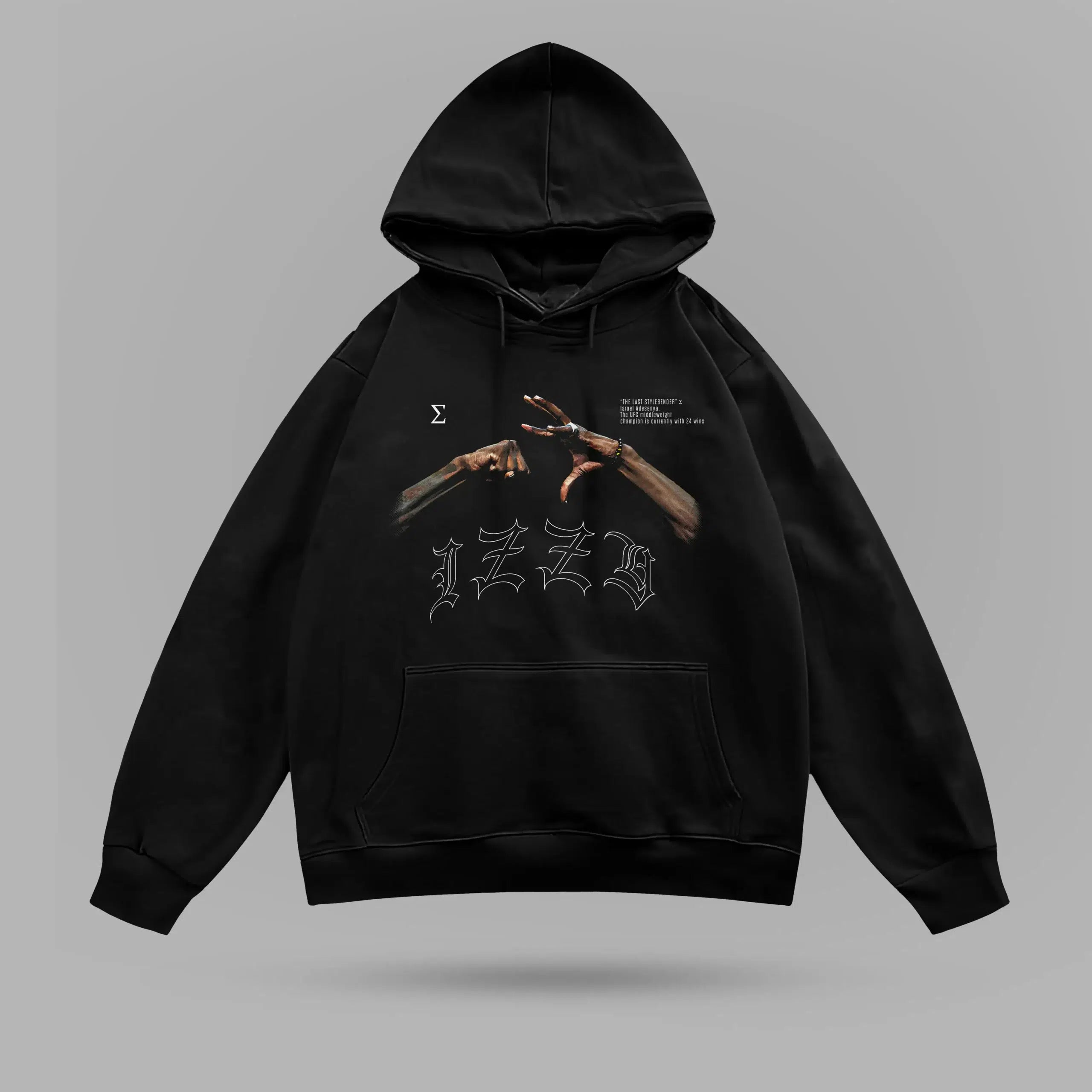 İsrael Adesanya İZZY Oversize Hoodie – ön görünüm