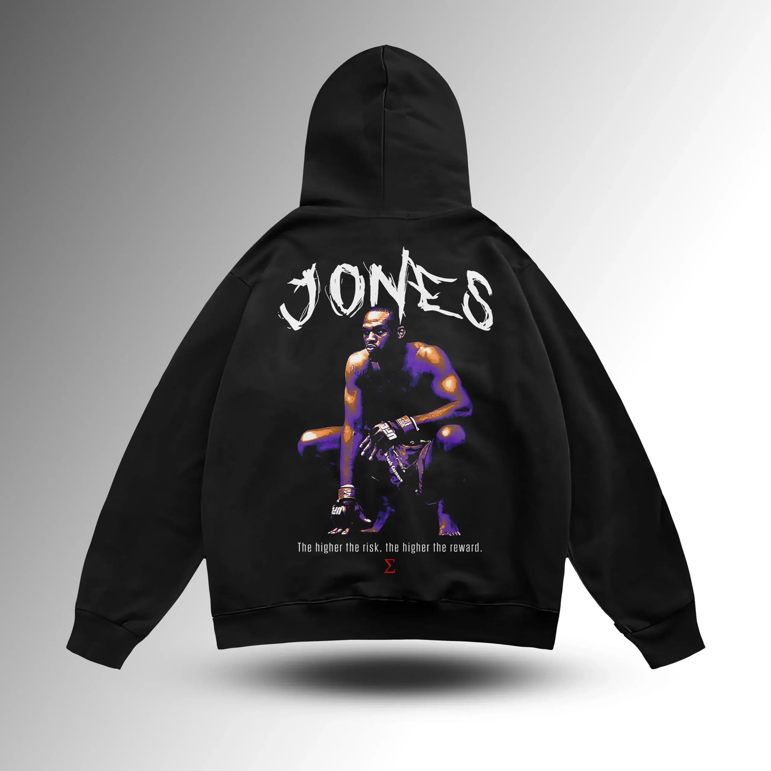 Jon Jones "Bones" Oversize Hoodie – arka görünüm