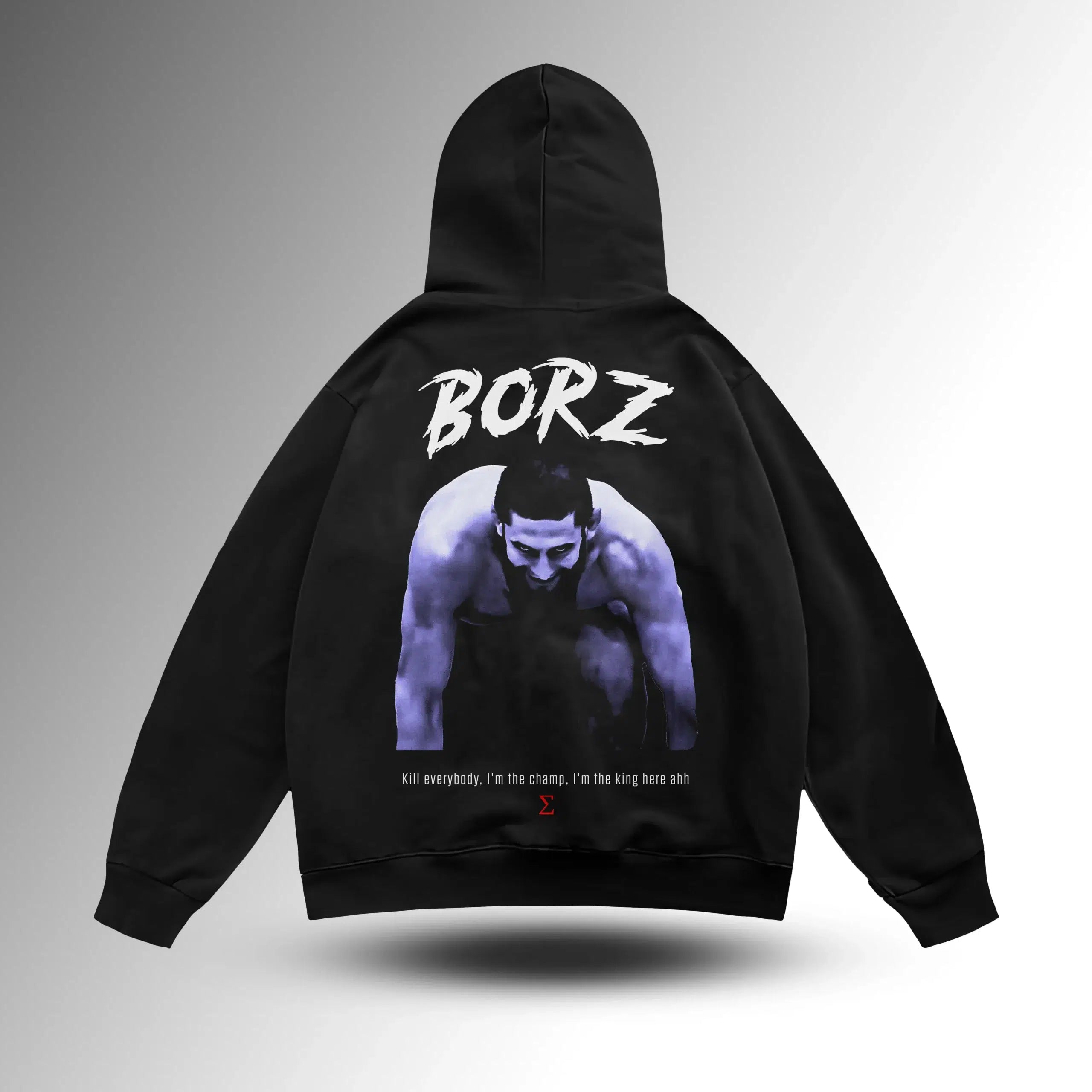 Khamzat Chimaev BORZ Oversize Hoodie – arka görünüm