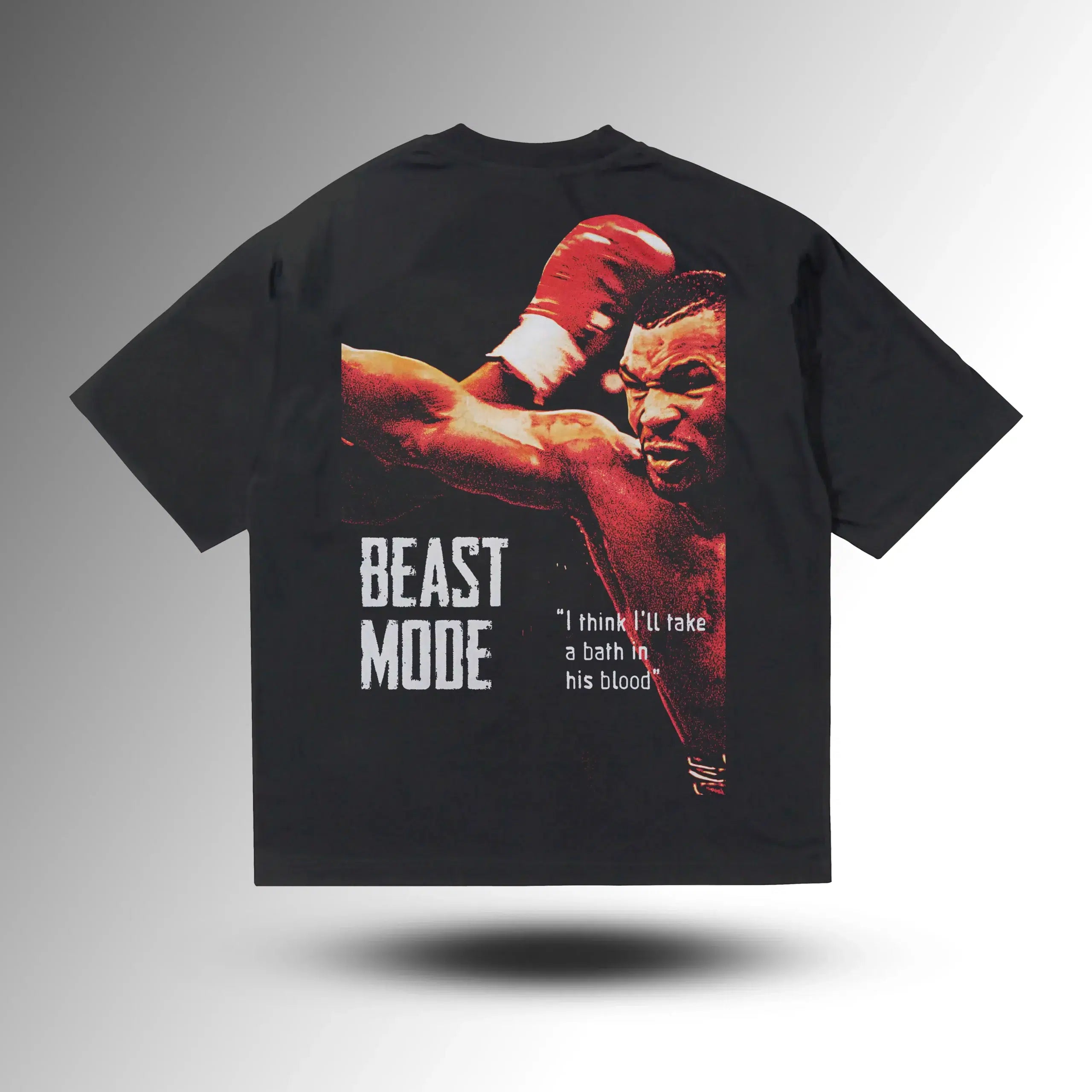 Mike Tyson Beast Mode Oversize Tişört – arka görünüm