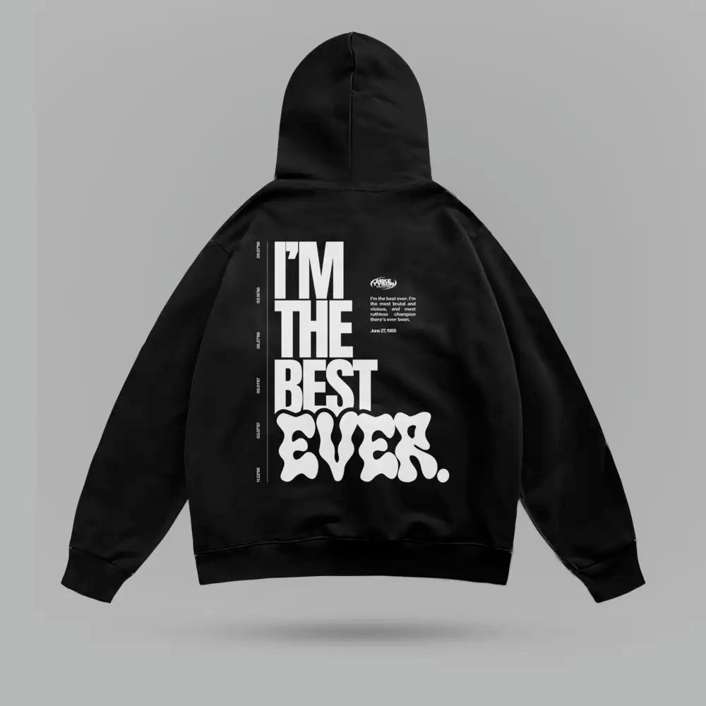 Mike Tyson Im The Best Ever Oversize Hoodie – arka görünüm