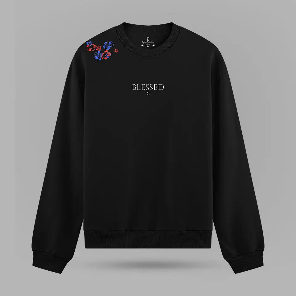 Max Holloway Blessed Wings Oversize Sweatshirt – ön görünüm