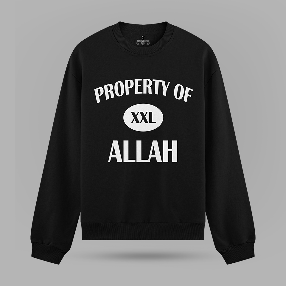 Property Of Allah Oversize Sweatshirt – ön görünüm